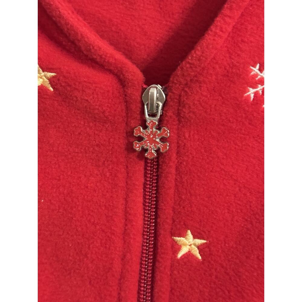 Breckenridge Fleece Vest Bear Women Sz 1X Vintage Red Holiday Christmas NWT - Picture 5 of 11